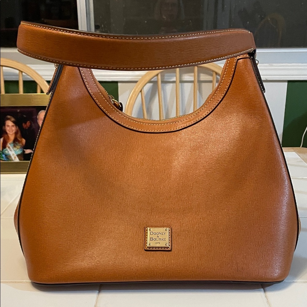 Dooney & Bourke Tan Leather Shoulder Bag